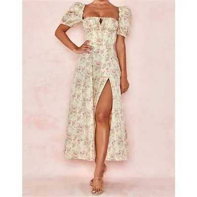 Puf Kol A Kesim Uzun Elbiseler